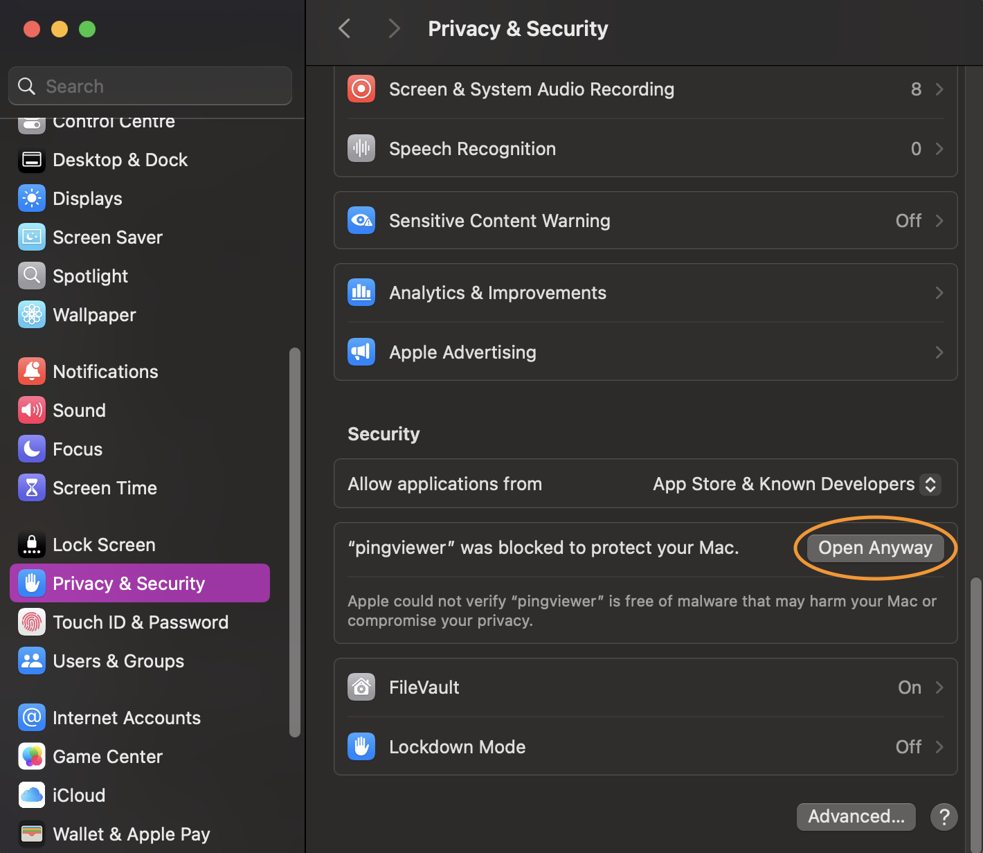 Mac Privacy and Security
